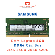 RAM Laptop Samsung 8GB DDR4 Các Bus 2133 2400 2666 3200 - Bảo Hành 4 Năm