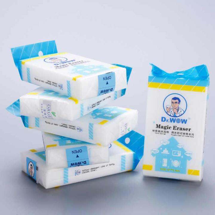 5 Pack Melamine Sponge Magic Sponge Eraser Melamine Cleaner EcoFriendly White Kitchen Magic