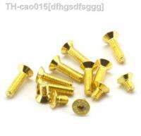 20pcs M2 M2.5 M3 M4 M5 Countersunk Flat Head Hex Hexagon Socket Screws Alloy Steel Titanium Plating Gold Screw Length 4-35mm