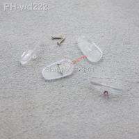 200 pcs / Lot Sunglass Glasses Silicone Eyeglass Nose Pads Oval Screw-On