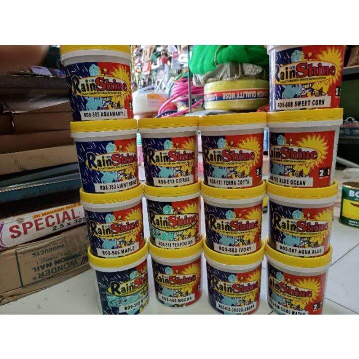 Rain or shine Elastomeric waterproofing paint (1liter) Lazada PH