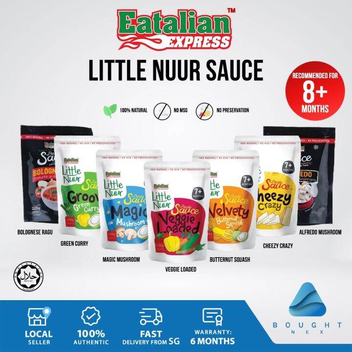 Eatalian Express Pasta Sauce Little Nuur Series Natural Without