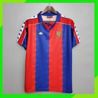 ﹍✖✒ เสื้อกีฬาแขนสั้น ลายทีมชาติฟุตบอล Barcelona 92-95 ชุดเหย้า สไตล์เรโทร