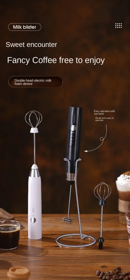 Coffee Creamer - Egg beater - Hand-held Mini blender with charge - Hot and  cold milk blaster - Milk foam machine