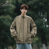 Lansboter แจ็กเก็ตผู้ชาย,ใหม่เสื้อแจ็กเก็ตใส่แสดงอารมณ์วัยรุ่นป๊อปมาตรฐานเสื้อฮิปฮอปเสื้อแจ็คเก็ตทันสมัยซิปเสื้อแขนยาวแจ็คเก็ตน้ำหนักเบา