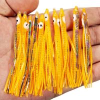 ✥▽✔ 10pcs 8cm PVC Fishing Lures Fishing Luminous Luya Bait Needle Shape Octopus Squid Soft Bait Fishing Accessories