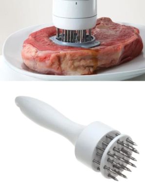 ที่จิ้มเนื้อ แบบกลม สแตนเลส (คละสี)Meat Tenderizer ส้อมจิ้มเนื้อ ทุบเนื้อ ที่จิ้มหมู ที่จิ้มหมูกรอบ ที่จิ้มหนังหมู ที่บดเนื้อ เข็มจิ้มหมูกรอบ