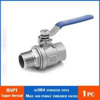 304 stainless steel Male TO female threaded ball valve 2 chip connected full size BSPT thread 3/8 1/2 3/4 With vinyl handles