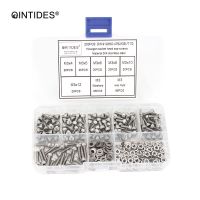 QINTIDES 250Pcs/set DIN912 M1.6 M2 M2.5 M3 304 Stainless Steel Hexagon Socket Head Cap Screws Bicycle Hex Bolts Assortment Kit