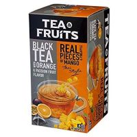 ?Premium products? ﻿TEA &amp; FRUITS Black Tea with Orange &amp; Passionfruit ชาดำ กลิ่นส้ม เสาวรส ผสมมะม่วงสับปะรดอบแห้ง 16.5g. x 8 tea bags?