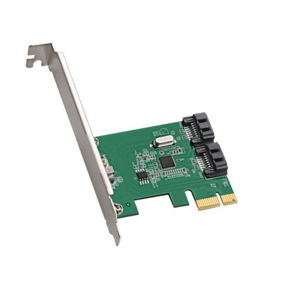 DIEWU PCIE ไปการ์ดขยาย SATA3.0คู่ชิป ASM1061 SATA III ไปยัง PCI-E 2.0อะแดปเตอร์ X1 SATA3ปลั๊กแอนด์เพลย์อะแดปเตอร์ FJK3825การ์ดแปลงสัญญาณ