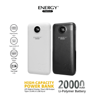 Energy Premium  HH2 : เพาเวอร์แบงค์ 20,000 mAh รุ่น HH2 Energy  Power Bank Fast Charge 20000 mAh  รุ่น HH2"