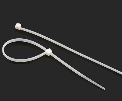 5x200mm-8x500mm White Nylon Cable Ties Plastic Self-locking Cable Zipper Buckle Wire Zip Tie