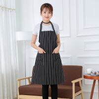 ?Arrive in 3 days?ผ้ากันเปื้อนครัว Stripe Half-length Apron Oilproof ผ้ากันเปื้อนสำหรับทำอาหาร Waterproof Waist Clothes With Pocket Cleaning Work Clothe Adjustable Breathable for Baking?Big Sale&amp;COD?