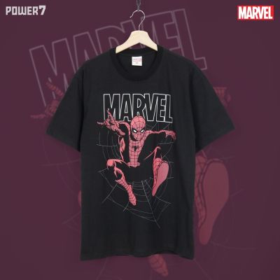 Power 7 Shop เสื้อยืด Marvel 👕Comics ยอดนิยมสำหรับวัยรุ่น ผ้าฝ้ายใส่สบาย mantshirt