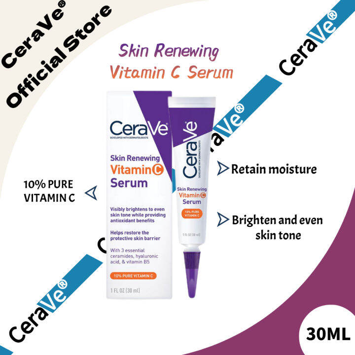 【CeraVe®】Skin Renewing Vitamin C Serum Lazada PH