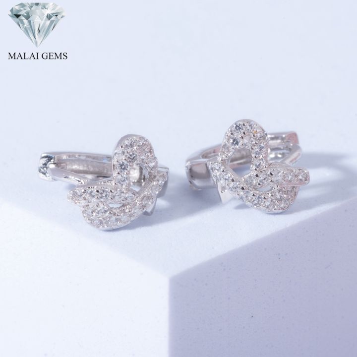 malai-gems-ต่างหูเพชร-เงินแท้-silver-925-เพชรสวิส-cz-เคลือบทองคำขาว-รุ่น-075-2e16823-แถมกล่อง-ต่างหูcz-ต่างหูเงินแท้