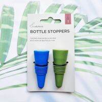 จุกปิดไวน์ แบบกด Bottle Stoppers Set Multicolor (Rabbit®) Wine and Beverage จุกปิดขวด ซิลิโคน