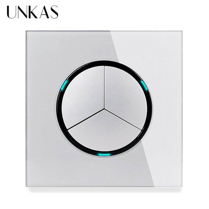 unkas-grey-1-2-3-4-gang-1-2-way-random-click-on-off-pass-through-wall-light-switch-led-indicator-gray-crystal-glass-panel