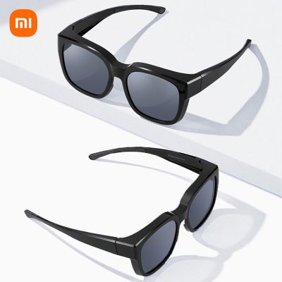 Xiaomi แว่นกันแดดโพลาไรซ์สายตาสั้นรุ่น Mijia HD UV400แว่นตาหญิงชายท่องเที่ยวกลางแจ้งชุดแว่นตากันแดดกันฮู้ดกล้องสำหรับขับรถ Mi