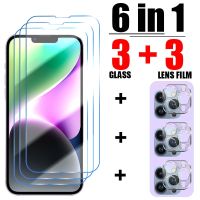 6in1 Tempered Glass for iPhone 14 13 12 11 Pro Max Mini Camera Lens Protector for iPhone X XR Xs Max 7 8 6 6S Plus Glass Camera Screen Protector