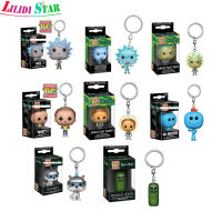 LS【ready Stock】Funko Pop Rick Morty พวงกุญแจ Snowball Pickle Rick จี้น่ารักอะนิเมะการ์ตูน Key Ring1【cod】