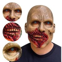 Halloween Bloody Crooked Mouth Masks Zombie Monster Vampire Latex Costume Party Full Head Masquerade Haunted House Props