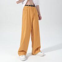 Malling Fashion เกงกางยีนส์ กางเกงขายาว กางเกง 2023 NEW WS0731