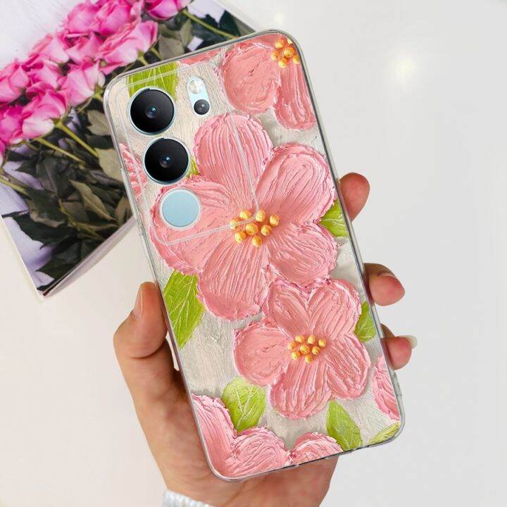 ผ้าหุ้มหลังทาสีรูปเด็กผู้หญิงลายผีเสื้อ-tpu-เคสมือถือซิลิโคนนิ่ม-s17สำหรับ-vivos17-pro-s-17-t-เคสใส่โทรศัพท์สำหรับ-vivo