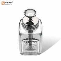 Amaoe M74 200ML ขวดแอลกอฮอล์แก้วเปล่า Micropore เครื่องสูบน้ำ Liquid Press Bottle Anti-Spray Anti-Blocking คอนเทนเนอร์โปร่งใส