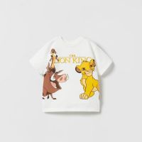 Lion King Popular Design Boys T-shirt Summer Clothing 2023 New Kids Short-sleeved T Toddler Baby Tees Tops O-neck Cartoon Disney
