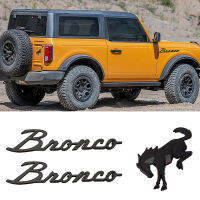 3D D Ecals สัญลักษณ์สำหรับ Bronco พิทักษ์สติ๊กเกอร์หางฉลากตัวอักษรตราสำหรับฟอร์ด Bronco 2021 2022 2023 Bronco อุปกรณ์กีฬา