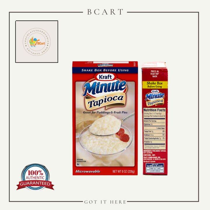 KRAFT Minute Tapioca, Great for Puddings & Fruit Pies 8oz Lazada PH