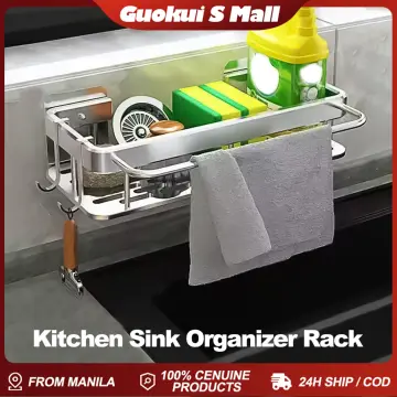 Stainless Steel Sponge Holders, Kitchen Punch-free Sink Drain