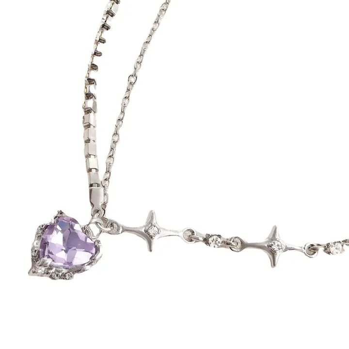 2023-necklace-cool-punk-necklace-women-necklace-fashion-aesthetic-necklace-cool-girl-necklace-y2k-necklace-sweet-girl-necklace-heart-pendant-necklace