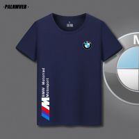 NOW เสื้อยืดผ้าฝ้ายBMW BMW พิมพ์ Che Youhui เสื้อผ้าแขนสั้นเสื้อยืด Overalls 4S Shop ปรับแต่ง Auto Show Tooling ครึ่งแขน Men SIZE:S-5XL