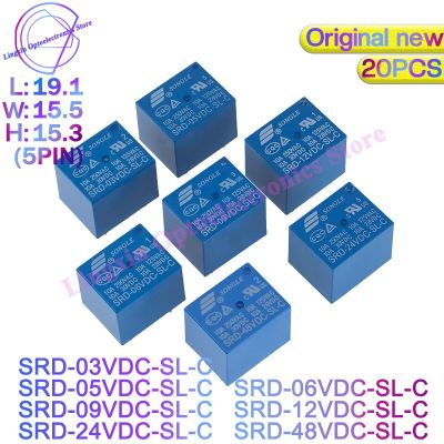 รีเลย์ Gratis Ongkir Srd-12vdc-Sl-C Srd-09vdc-Sl-C Srd-05vdc-Sl-C Srd-24vdc-Sl-C 5V 9V 12V 24V 48V 10a 250vac T73 5pin