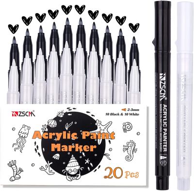 56 Colors Acrylic Markers Include 20 White &amp; Black Paint Pen 36 Vibrant Colors Markers Kit Rocks Painting Easter Egg Canvas