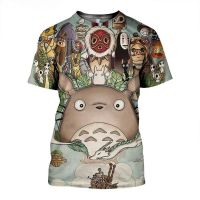 Anime Studio Ghibli Spirited Away 3D Printed Men T Shirt Totoro Harajuku Short Sleeve Shirt Summer Street Casual Unisex T Shirt