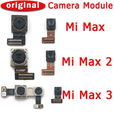 กล้องหลังด้านหน้าและด้านหลังของแท้สำหรับ Mi Max 2 3 Max2อะไหล่ทดแทนสายเคเบิลงอได้โมดูลกล้องหลัก Max3