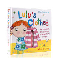 English original genuine picture book lulu Lulus clothes childrens Enlightenment living habits pictures flip book hardcover touch operation book mechanism book