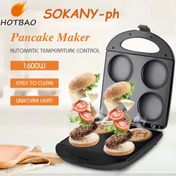 7Holes Breakfast Sandwich Maker Cooker Machine Toaster Egg Burger Bread  Oven