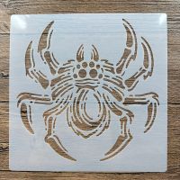 20*20 cm Spider DIY แม่พิมพ์มันดาลาสำหรับภาพวาด stencils ประทับตราอัลบั้มรูปนูนกระดาษการ์ดบนไม้, ผ้า, ผนัง-LUIZU STORE