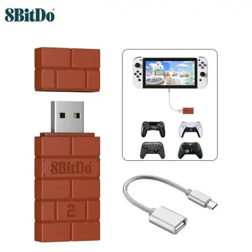 8Bitdo Wireless USB Adapter 2 for Switch/Switch OLED, Windows and Xbox  Series X & S Controller For Switch Pro PS5 Controller
