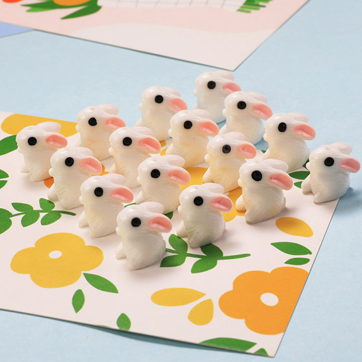 chijiudianzi-ลูกปัดการ์ตูนสีขาวกระต่ายทำด้วยมือวัสดุเครื่องประดับทำสร้อยข้อมือสร้อยคอ