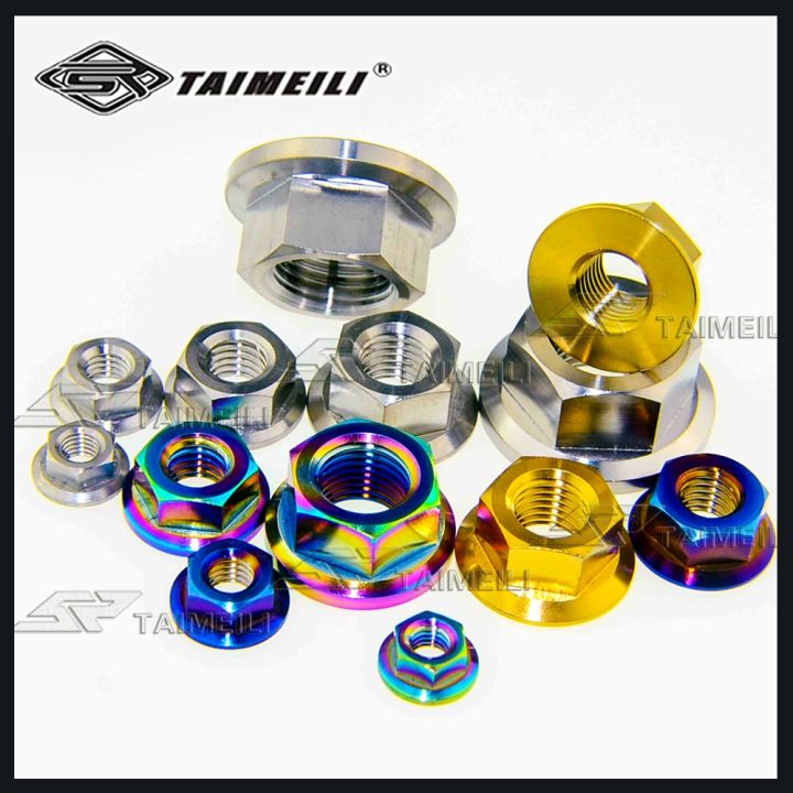 titanium-m5-m6-m8-m10-m12-m14-m16-flange-nut-srew-baut-untuk-sepeda-motor