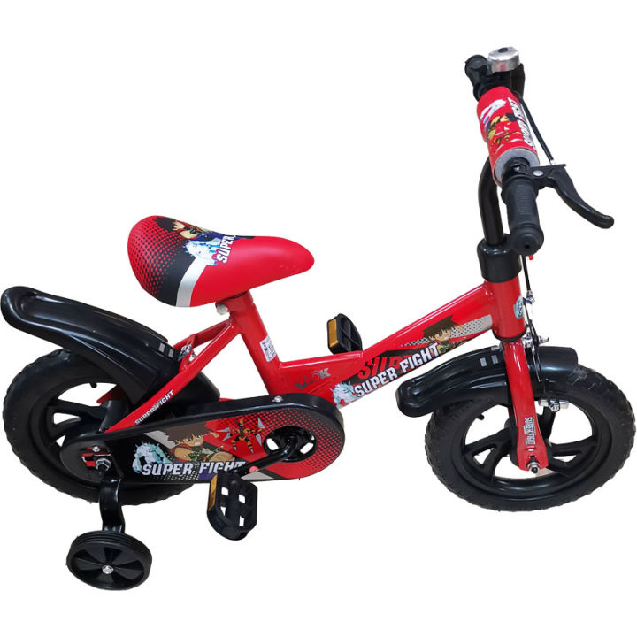 cfdtoy-จักรยานเด็ก-จักรยาน4ล้อ-จักรยานล้อ12นิ้ว-จักรยานทรงตัว-จักรยานมีล้อประคอง-คละ3สี-2022d