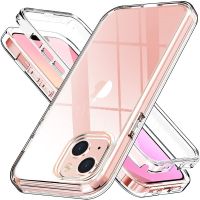 360 Full Body กันกระแทกสำหรับ iPhone 13 11 12 Pro XS Max 6S 7 8 Plus Double Layer Clear Case iPhone SE 2022 X XR Protector