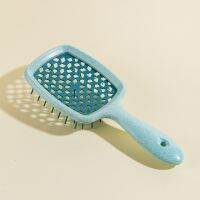 Natural Wheat Straw Wide Teeth Air Cushion Combs Women Scalp Massage Comb Brush Male Hollow Out Hairdressing Tool Hair Care