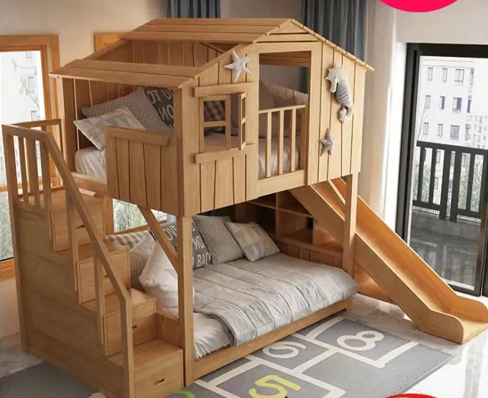 Customize Top Quality Solid Wood Bed, Top Quality Bunk Beds